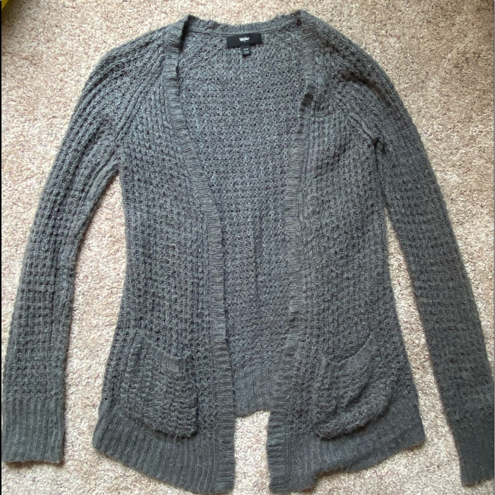 Womens gray cardigan